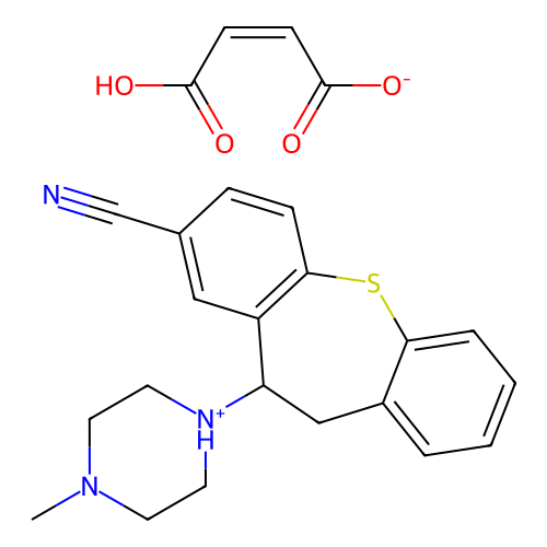 Cyanothepin maleate structure