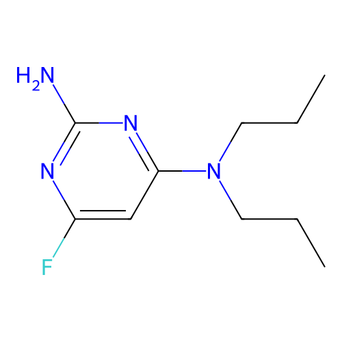 6-fluoro-N~4~,N~4~-dipropylpyrimidine-2,4-diamine structure