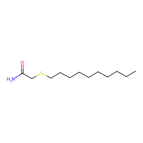 2-癸硫基乙酰胺 structure