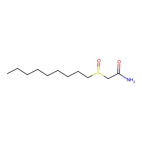 2-Nonylsulfinylacetamide structure