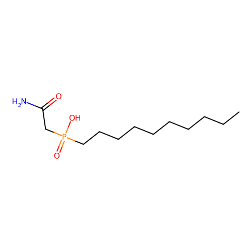n-Decyl acetoamidophosphonic acid structure