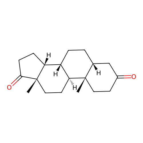 5beta,14beta-Androstane-3,17-dione structure