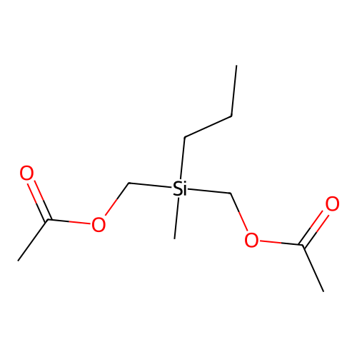[Methyl(propyl)silanediyl]dimethanediyl diacetate structure