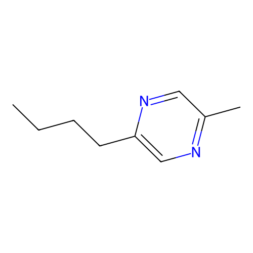2-Methyl-5-butylpyrazine structure