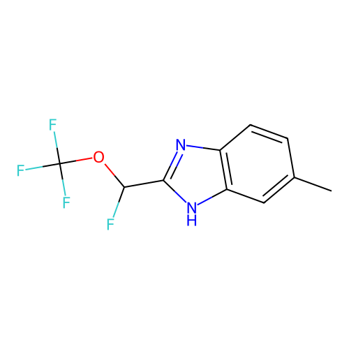 2-[fluoro(trifluoromethoxy)methyl]-6-methyl-1H-benzimidazole structure