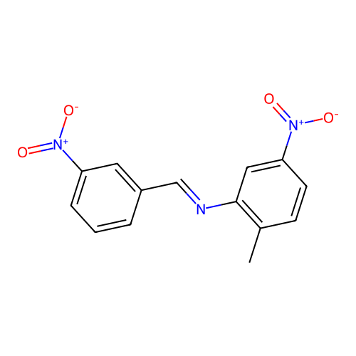 Benzene, 1-methyl-4-nitro-2-(3-nitrobenzylidenamino)- structure