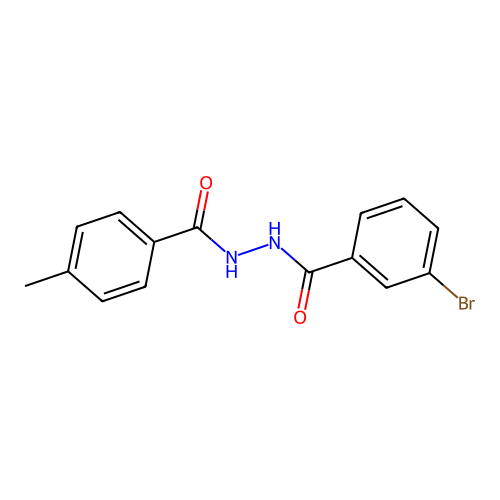 3-bromo-N'-(4-methylbenzoyl)benzohydrazide structure
