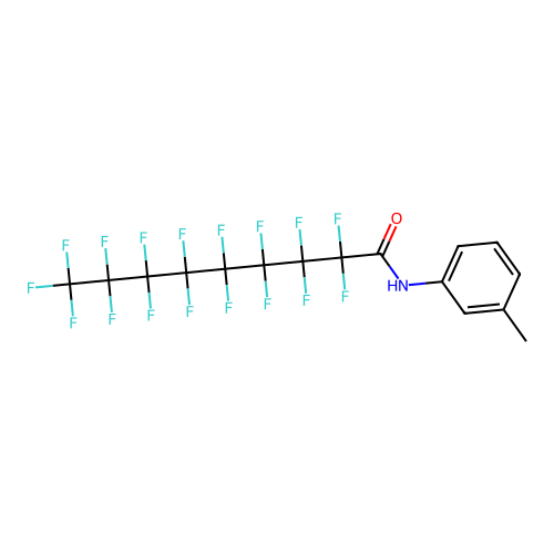 2,2,3,3,4,4,5,5,6,6,7,7,8,8,9,9,9-heptadecafluoro-N-(3-methylphenyl)nonanamide structure