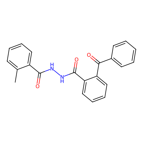 2-benzoyl-N'-(2-methylbenzoyl)benzohydrazide structure