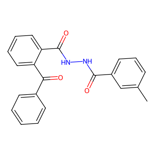 N'-[(3-methylphenyl)carbonyl]-2-(phenylcarbonyl)benzohydrazide structure