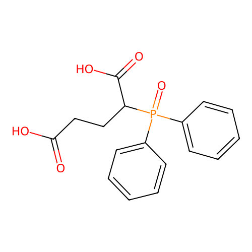 2-(Diphenylphosphoryl)pentanedioic acid structure