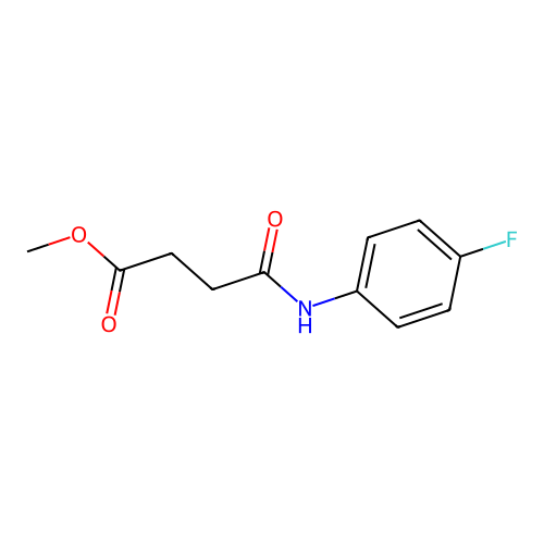 Methyl 4-(4-fluoroanilino)-4-oxobutanoate structure