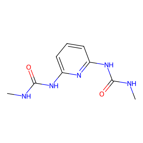 1,1'-Pyridine-2,6-diylbis(3-methylurea) structure