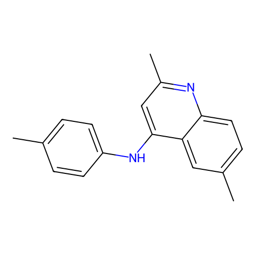 2,6-dimethyl-N-(4-methylphenyl)-4-quinolinamine structure
