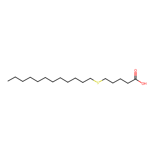 5-(Dodecylsulfanyl)pentanoic acid structure