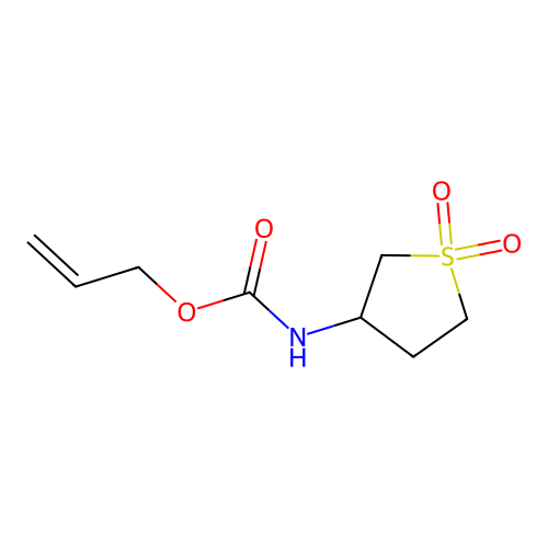 Prop-2-en-1-yl (1,1-dioxidotetrahydrothiophen-3-yl)carbamate structure