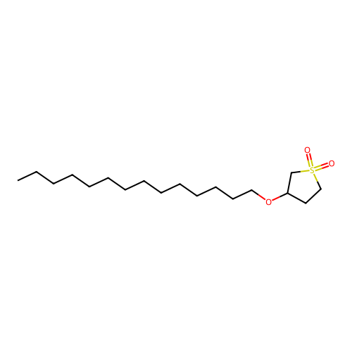 3-Tetradecyloxythiolane-1,1-dione structure
