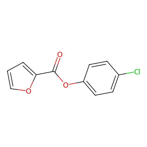 4-Chlorophenyl furan-2-carboxylate structure