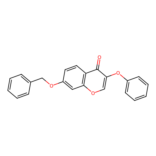 7-(benzyloxy)-3-phenoxy-4H-chromen-4-one structure