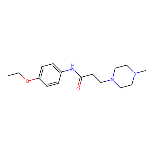 N-(4-ethoxyphenyl)-3-(4-methylpiperazin-1-yl)propanamide structure
