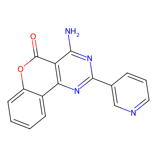 4-Amino-2-(3-pyridyl)chromeno[4,3-d]pyrimidin-5-one structure