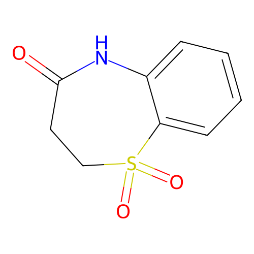 2,3-dihydrobenzo[b][1,4]thiazepin-4(5H)-one 1,1-dioxide structure