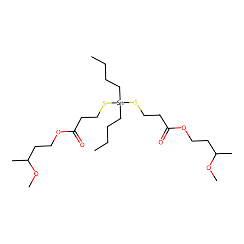 C24H48O6S2Sn structure