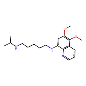 N1-(5,6-Dimethoxy-8-quinolinyl)-N5-(1-methylethyl)-1,5-pentanediamine structure
