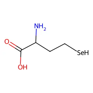 2-Amino-4-selenobutanoic acid structure