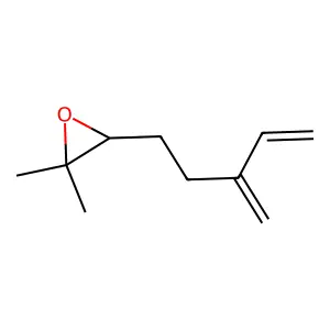 Oxirane, 2,2-dimethyl-3-(3-methylene-4-penten-1-yl)- structure