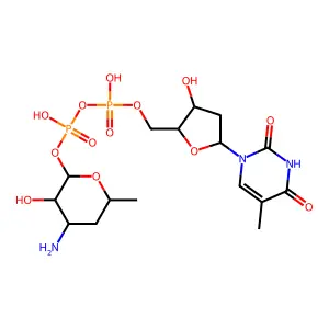 dTDP-3-amino-3,4,6-trideoxy-alpha-D-glucose structure