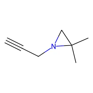 2,2-Dimethyl-1-prop-2-ynylaziridine structure