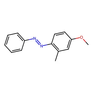 4-Methoxy-2-methylazobenzene structure