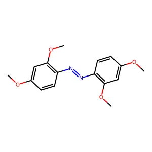 Bis(2,4-dimethoxyphenyl)diazene structure
