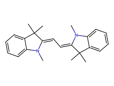 1H-Indole, 2,2'-(1,2-ethanediylidene)bis[2,3-dihydro-1,3,3-trimethyl- structure