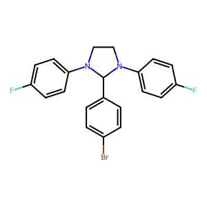 2-(4-Bromophenyl)-1,3-bis(4-fluorophenyl)imidazolidine structure