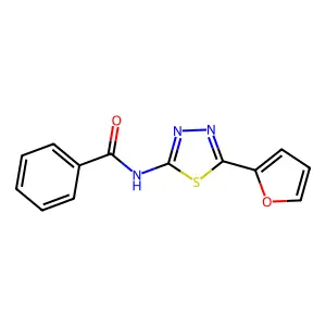 N-[5-(furan-2-yl)-1,3,4-thiadiazol-2-yl]benzamide structure