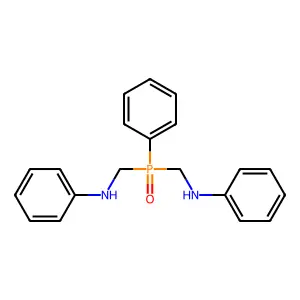 N-[[anilinomethyl(phenyl)phosphoryl]methyl]aniline structure