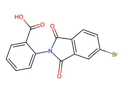2-(5-bromo-1,3-dioxo-1,3-dihydro-2H-isoindol-2-yl)benzoic acid structure