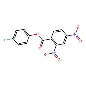 4-Fluorophenyl 2,4-dinitrobenzoate structure