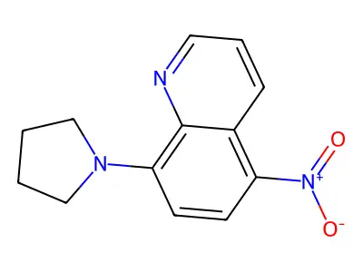 5-Nitro-8-(pyrrolidin-1-yl)quinoline structure