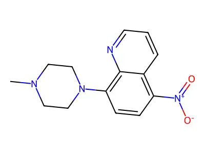 8-(4-Methylpiperazin-1-yl)-5-nitroquinoline structure