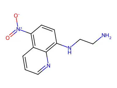 N'-(5-nitroquinolin-8-yl)ethane-1,2-diamine structure