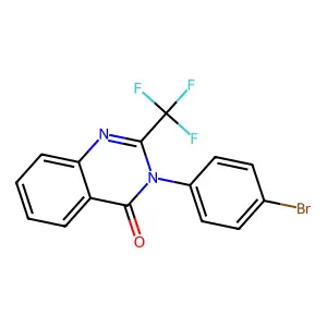 3-(4-Bromophenyl)-2-(trifluoromethyl)quinazolin-4-one structure