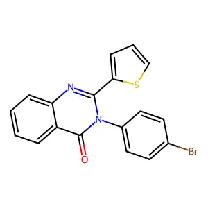 3-(4-Bromophenyl)-2-thiophen-2-ylquinazolin-4-one structure