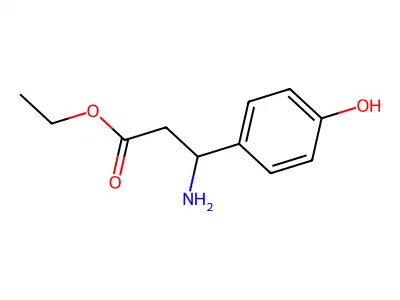 Ethyl 3-amino-3-(4-hydroxyphenyl)propanoate structure