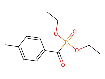 Phosphonic acid, (4-methylbenzoyl)-, diethyl ester structure