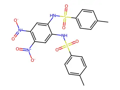 Benzenesulfonamide, N,N'-(4,5-dinitro-1,2-phenylene)bis[4-methyl- structure