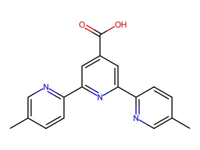 2,6-bis(5-methylpyridin-2-yl)pyridine-4-carboxylic Acid structure