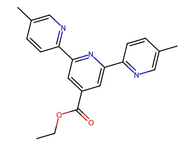 Ethyl 2,6-bis(5-methylpyridin-2-yl)pyridine-4-carboxylate structure